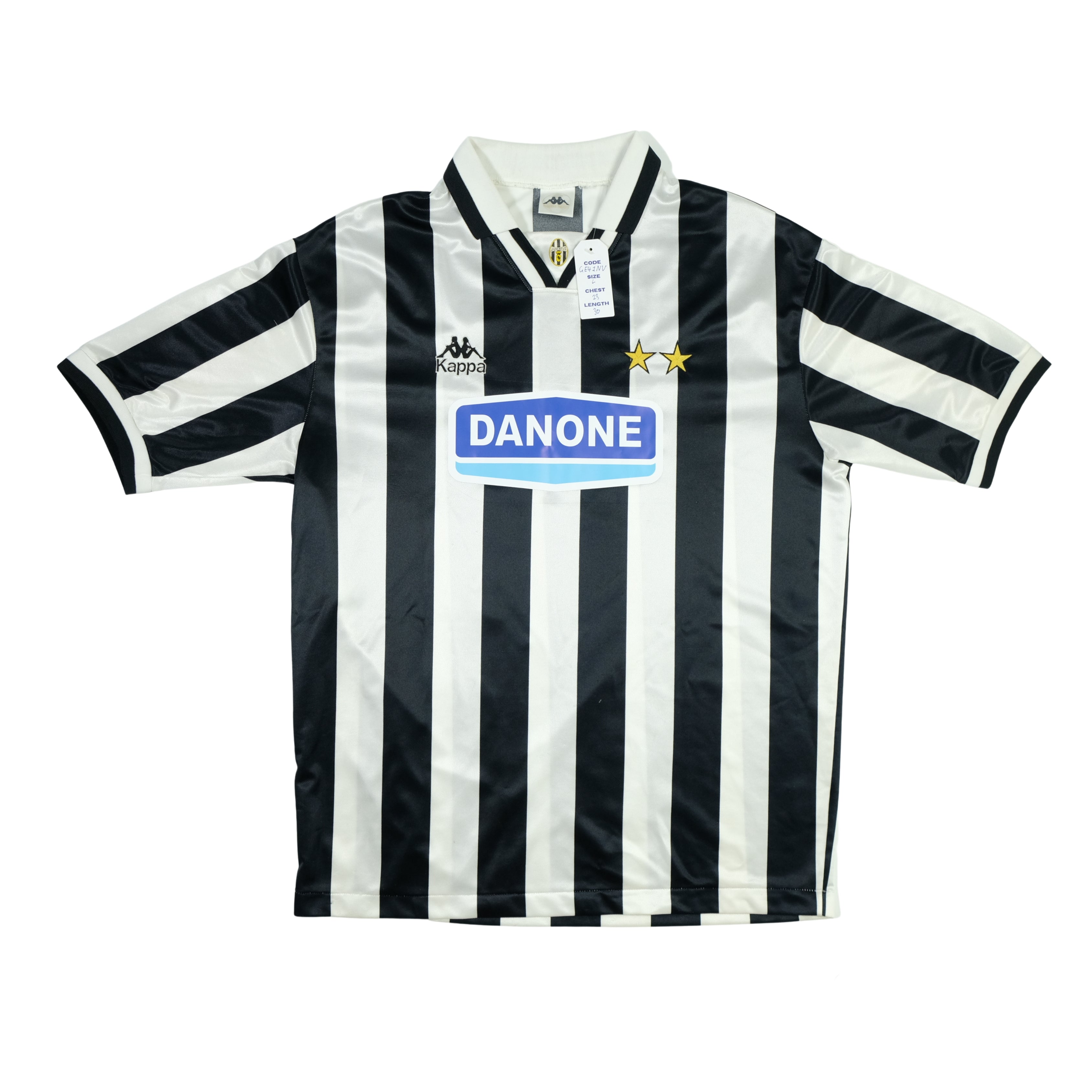 Juventus Italy Danone Original 1994/1995 Home Vintage Football Shirt Large