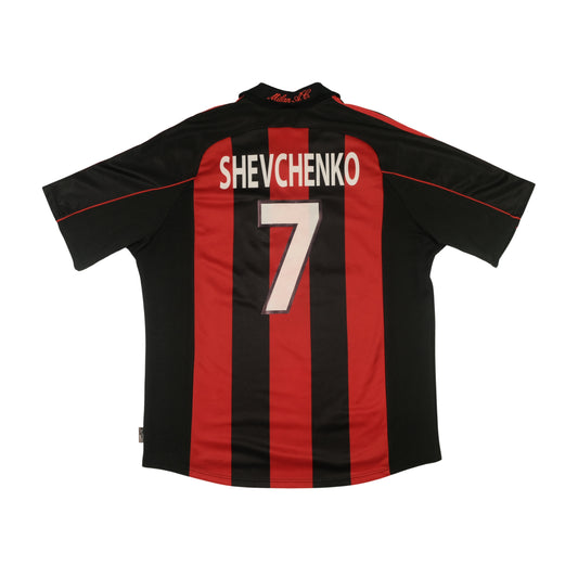 1998/00 AC Milan Home Shirt Adidas Shevchenko