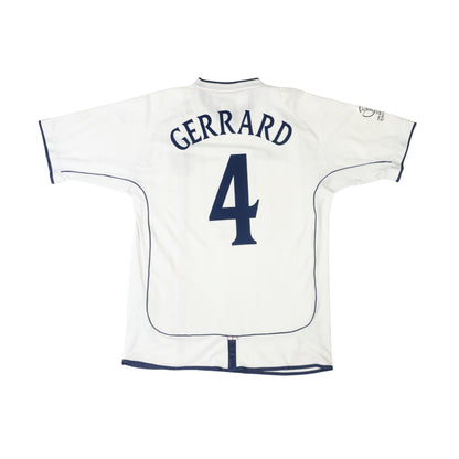 2002/04 England Home Shirt Umbro Gerrard 