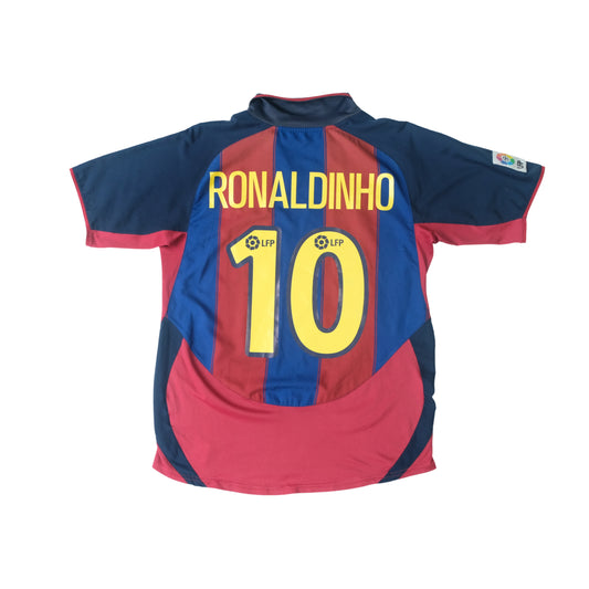 2003/04 Barcelona Home Shirt Ronaldinho Nike 