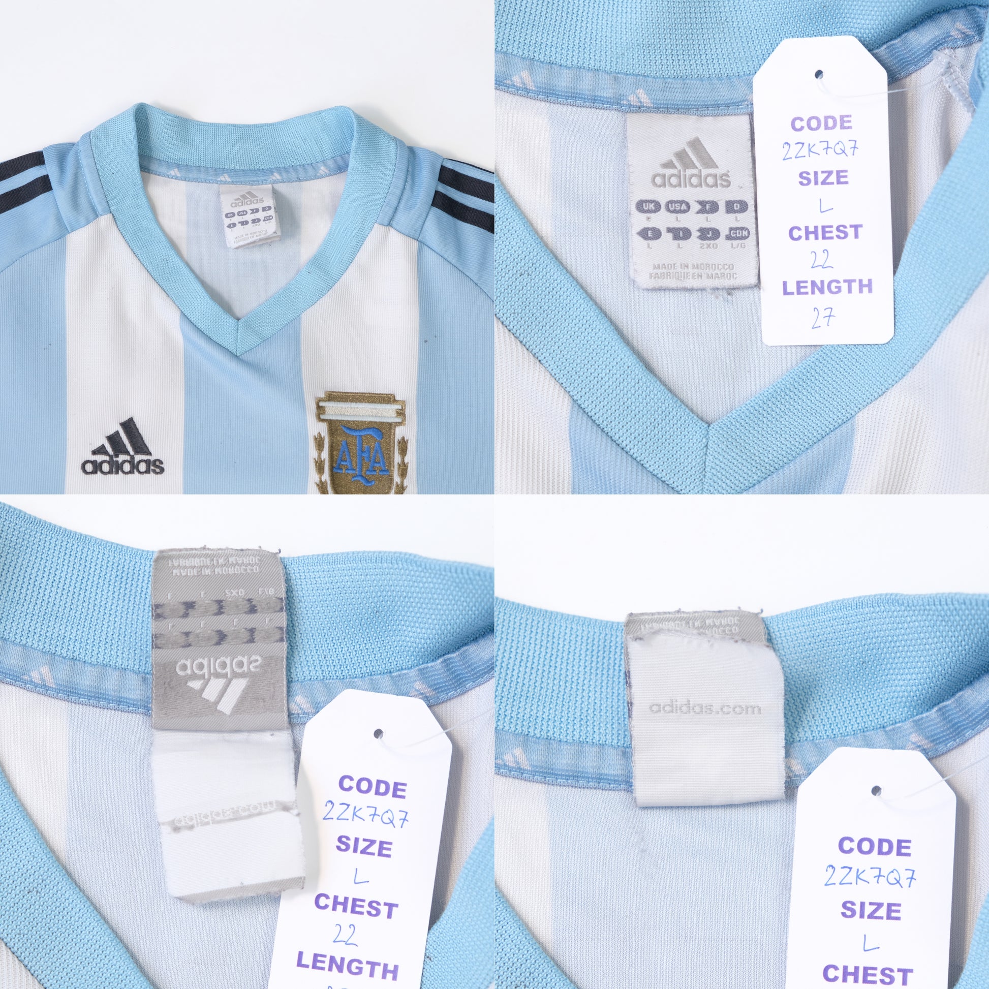 2002/04 Argentina Home Shirt Adidas Batistuta