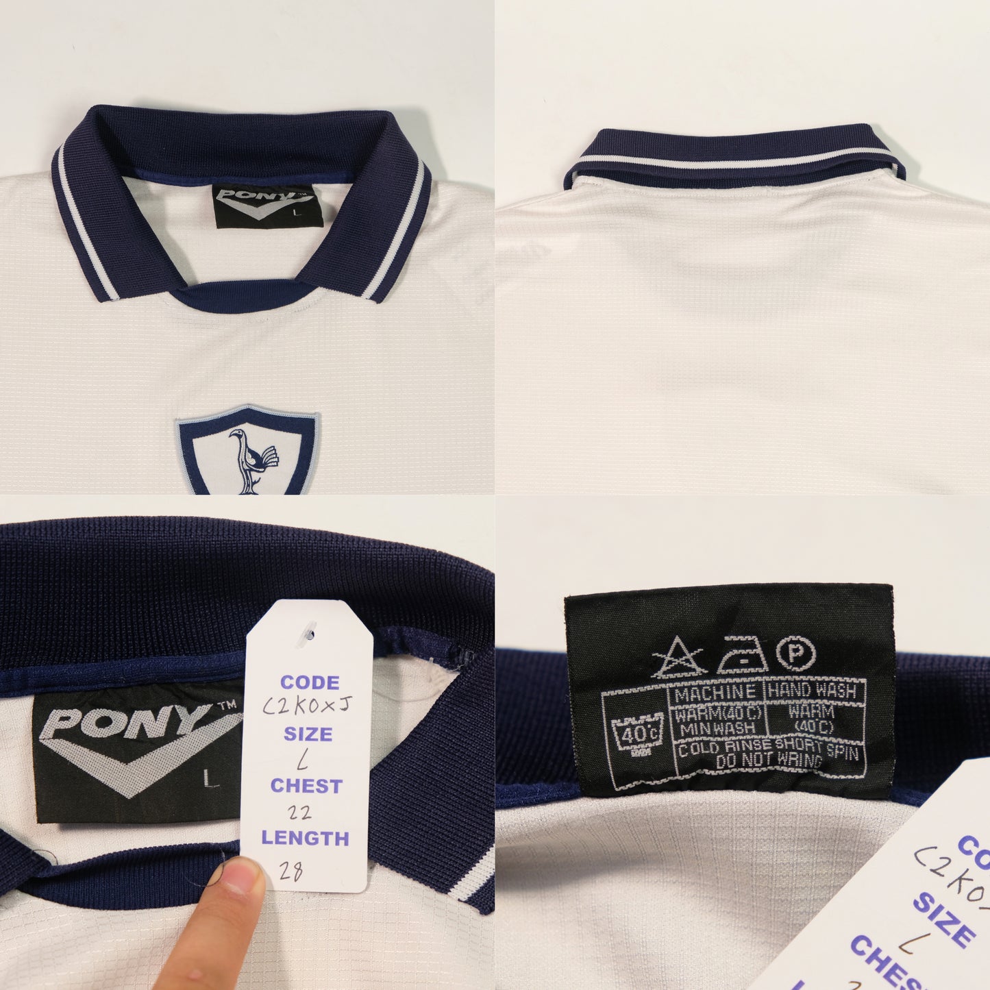 1995 Tottenham Hotspur Training Shirt Pony 