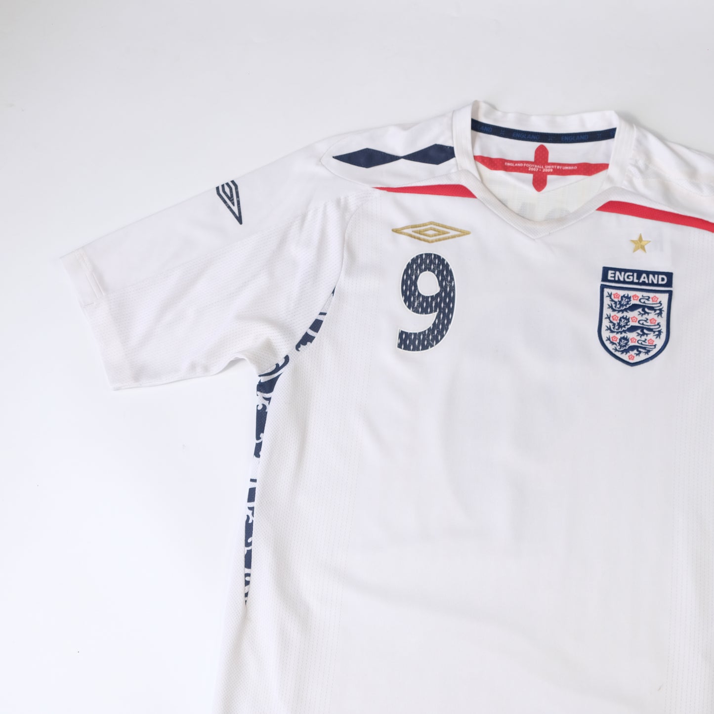 2007/09 England Home Shirt Umbro Rooney