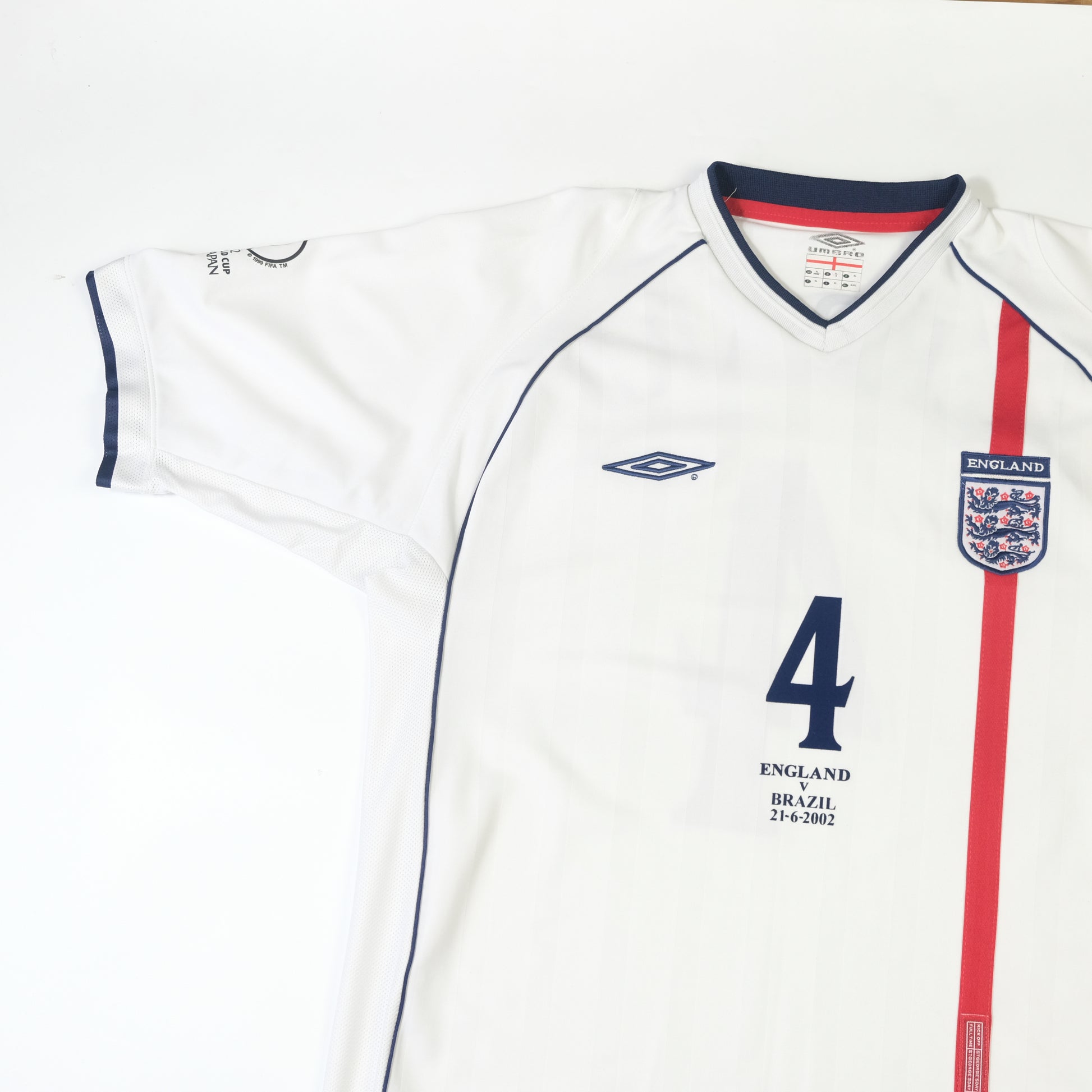 2002/04 England Home Shirt Umbro Gerrard 