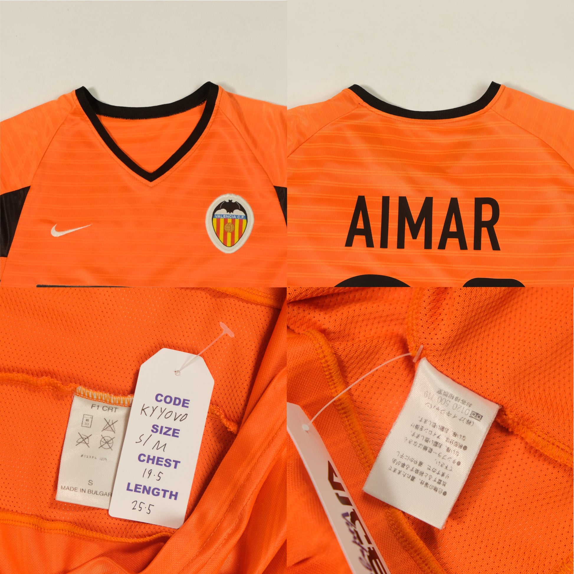 2001/02 Valencia Away Shirt Nike Aimar 