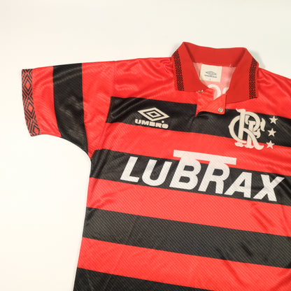 Flamengo Brazil Umbro 1994 Lubrax Away Football Shirt Large