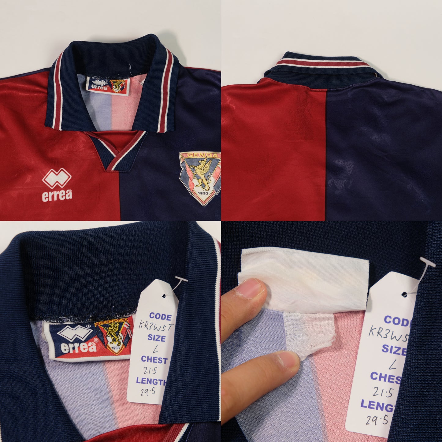 1994/1995 Genoa Home Shirt Errea