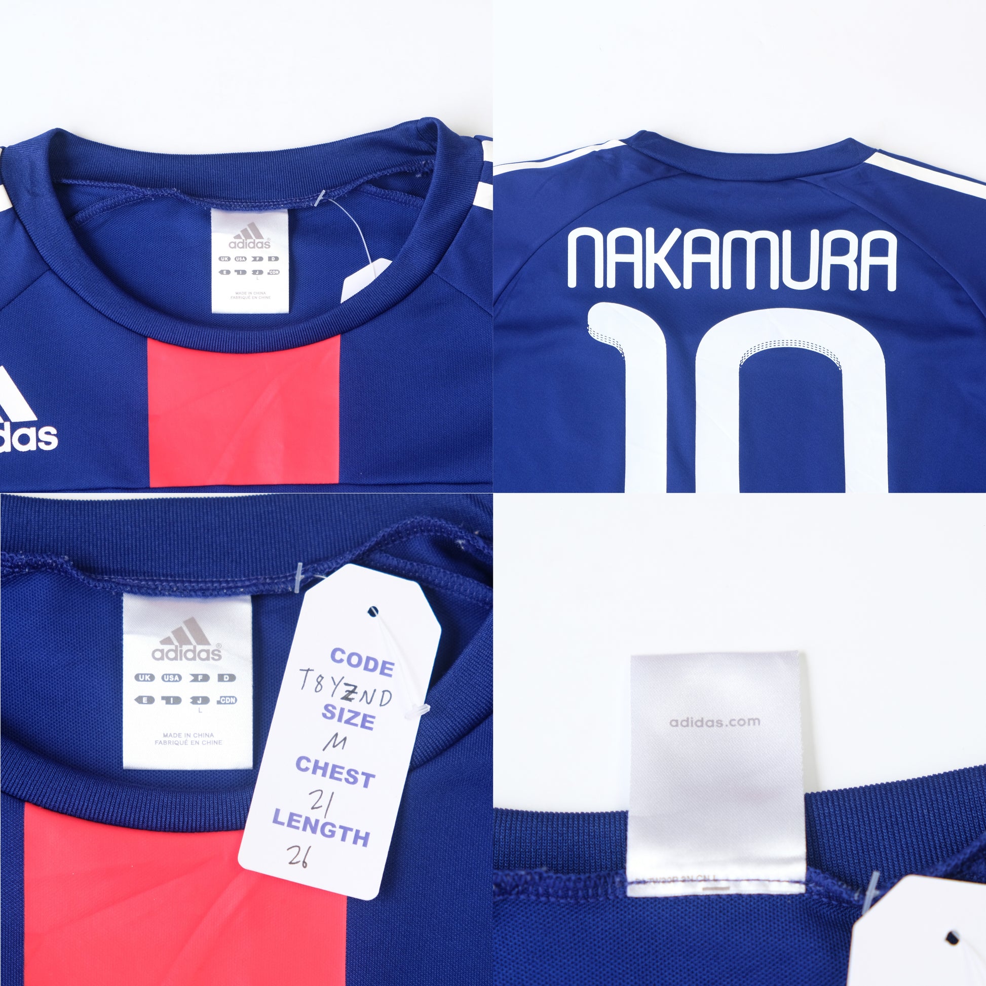 2010 Japan Home Shirt Adidas Nakamura