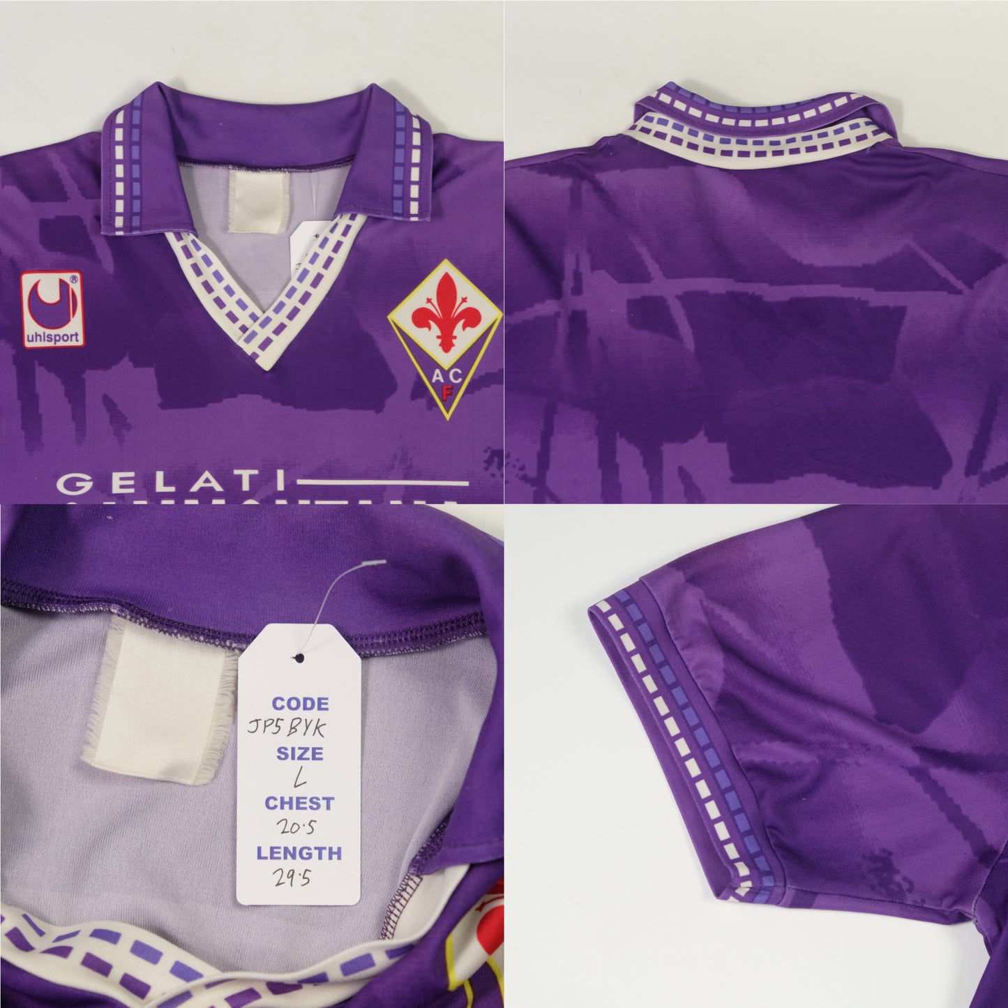 1994/95 Fiorentina Home Shirt Uhlsport 