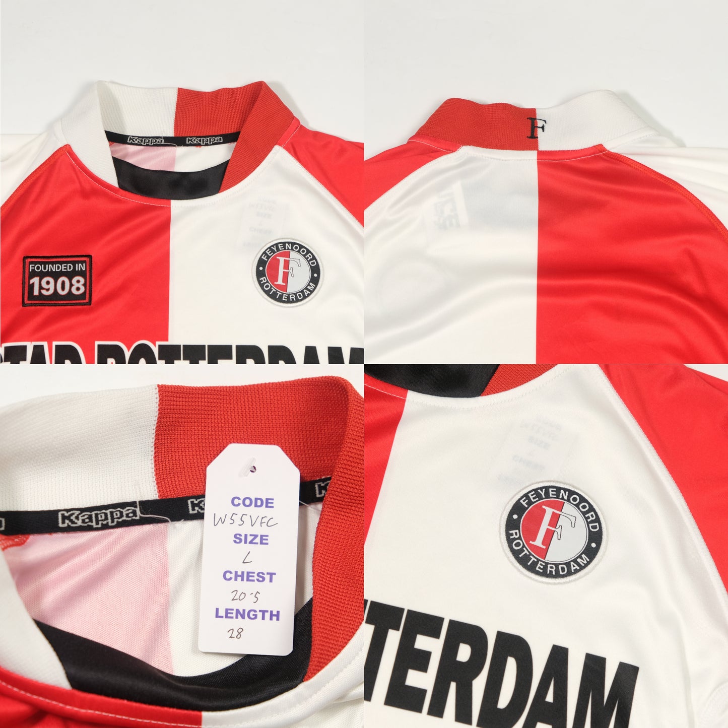 2002/03 Feyenoord Home Shirt Kappa (L)