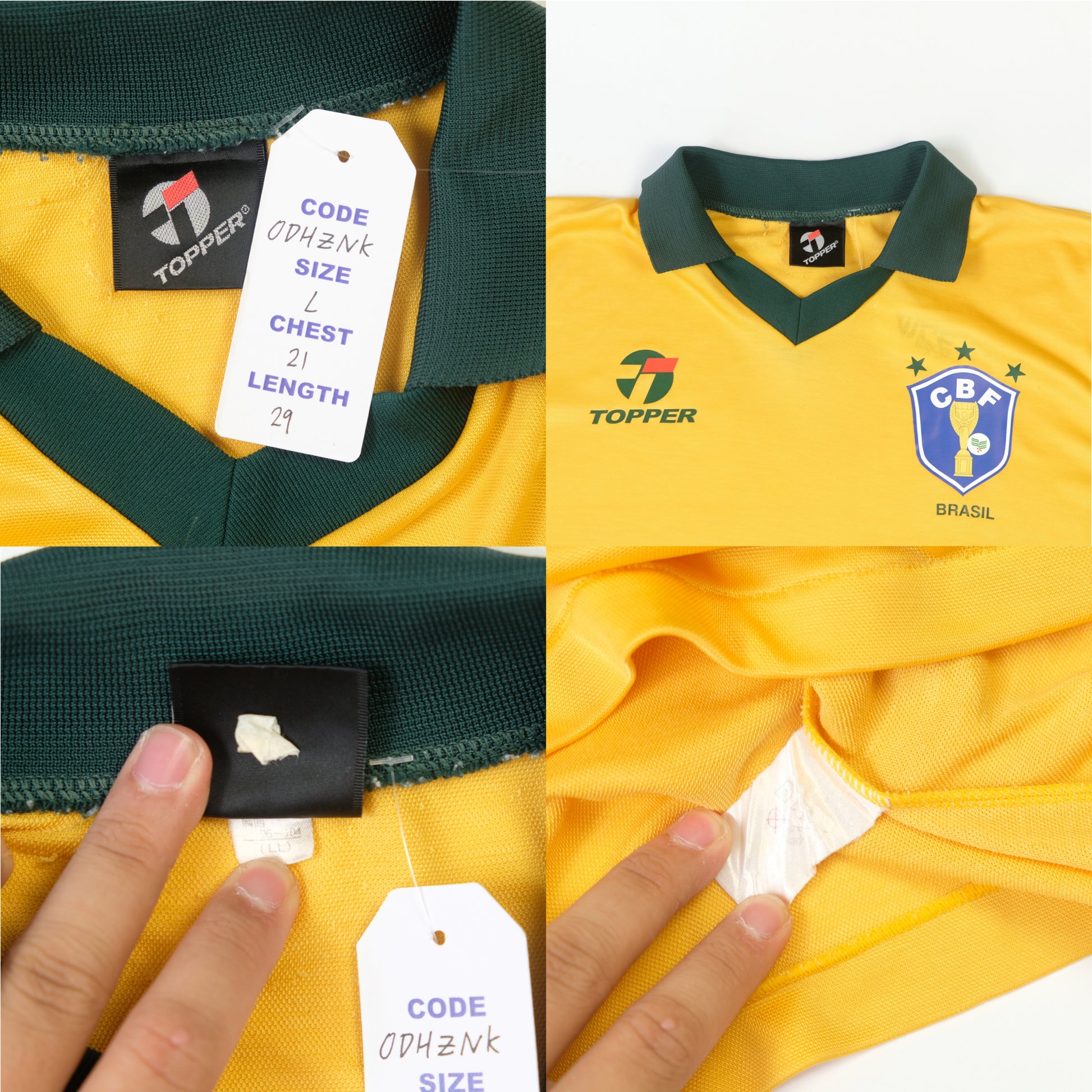 1986/88 Brazil Home Shirt Topper 