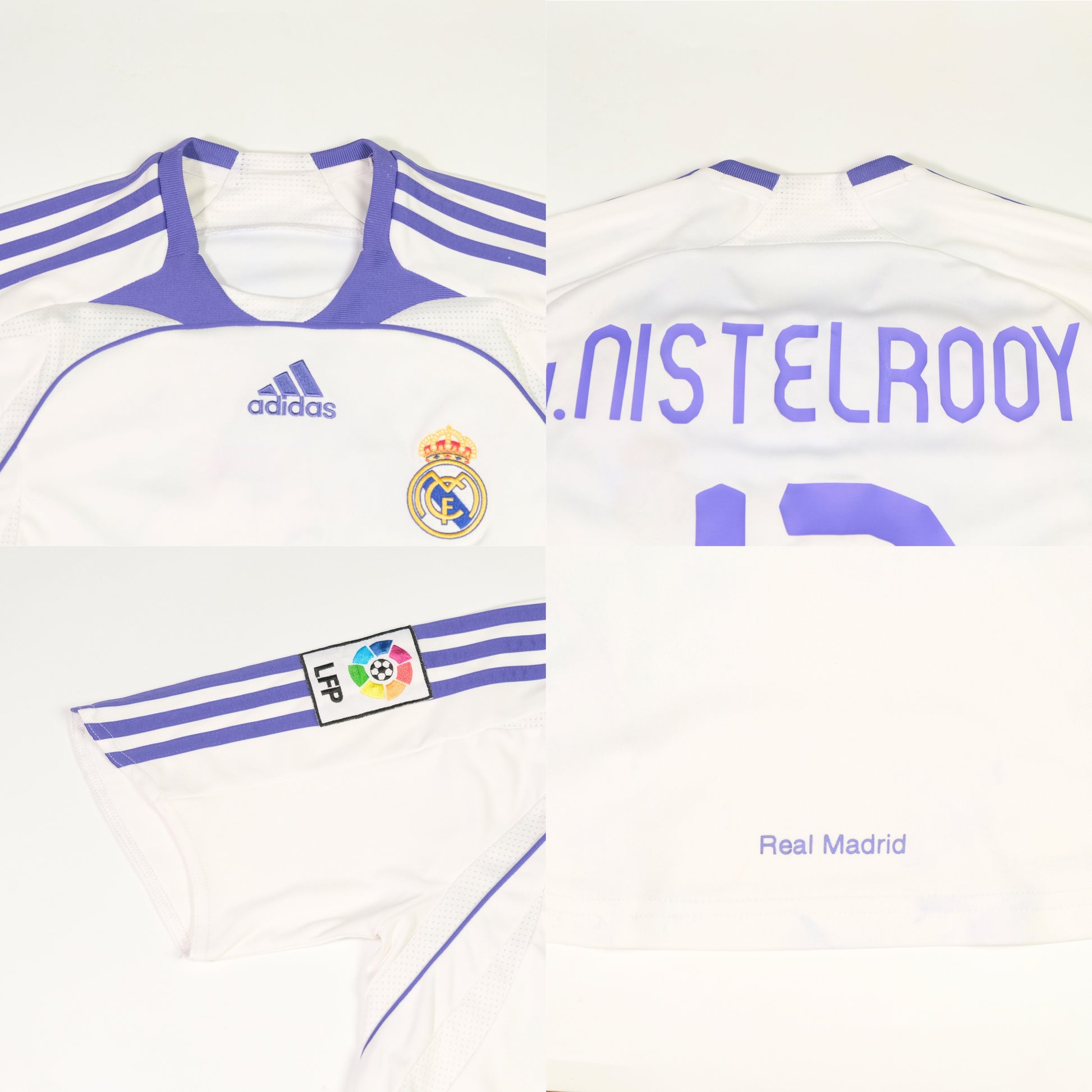 2007/08 Real Madrid Home Shirt V.Nistelrooy Adidas