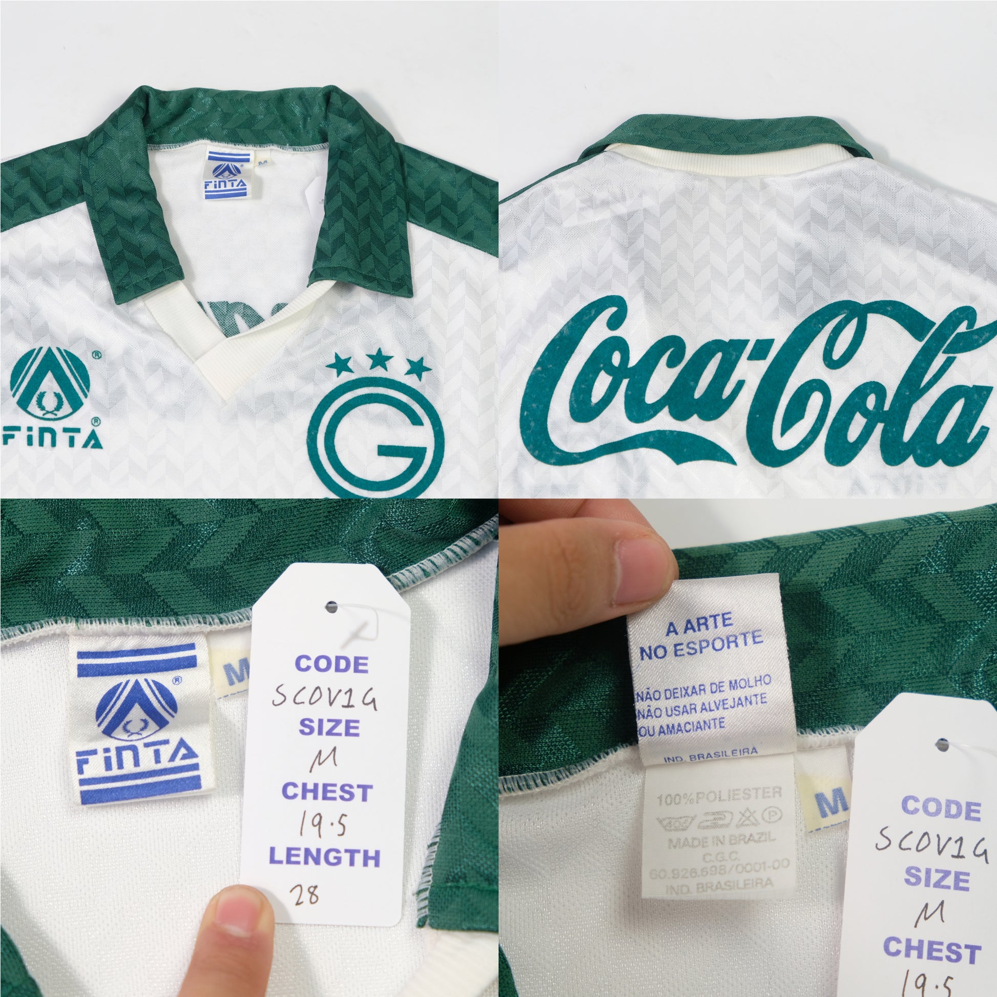 1994 Goais (Brazil) Away Shirt Finta (M)