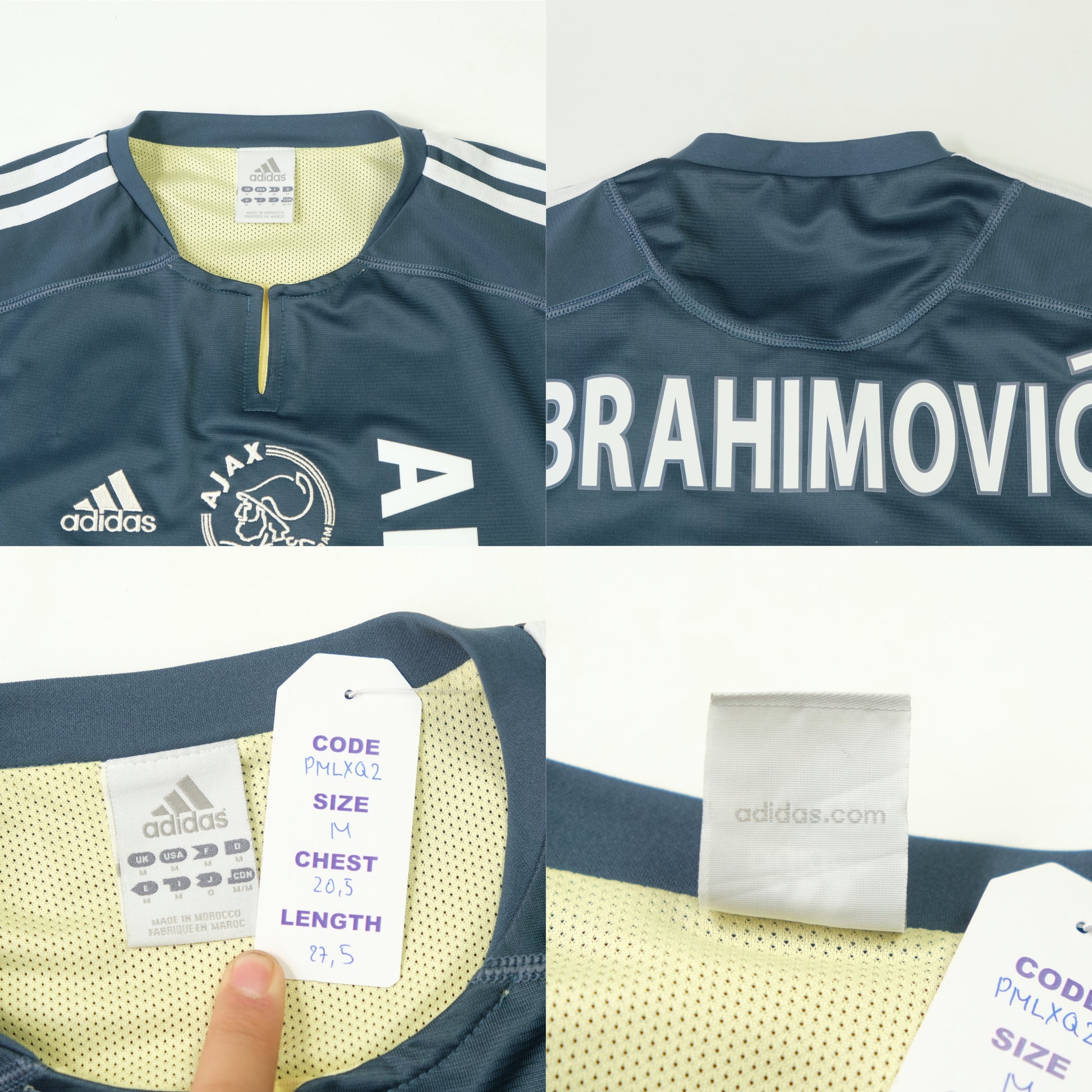 2003/04 Ajax Home Shirt Ibrahimovic Adidas