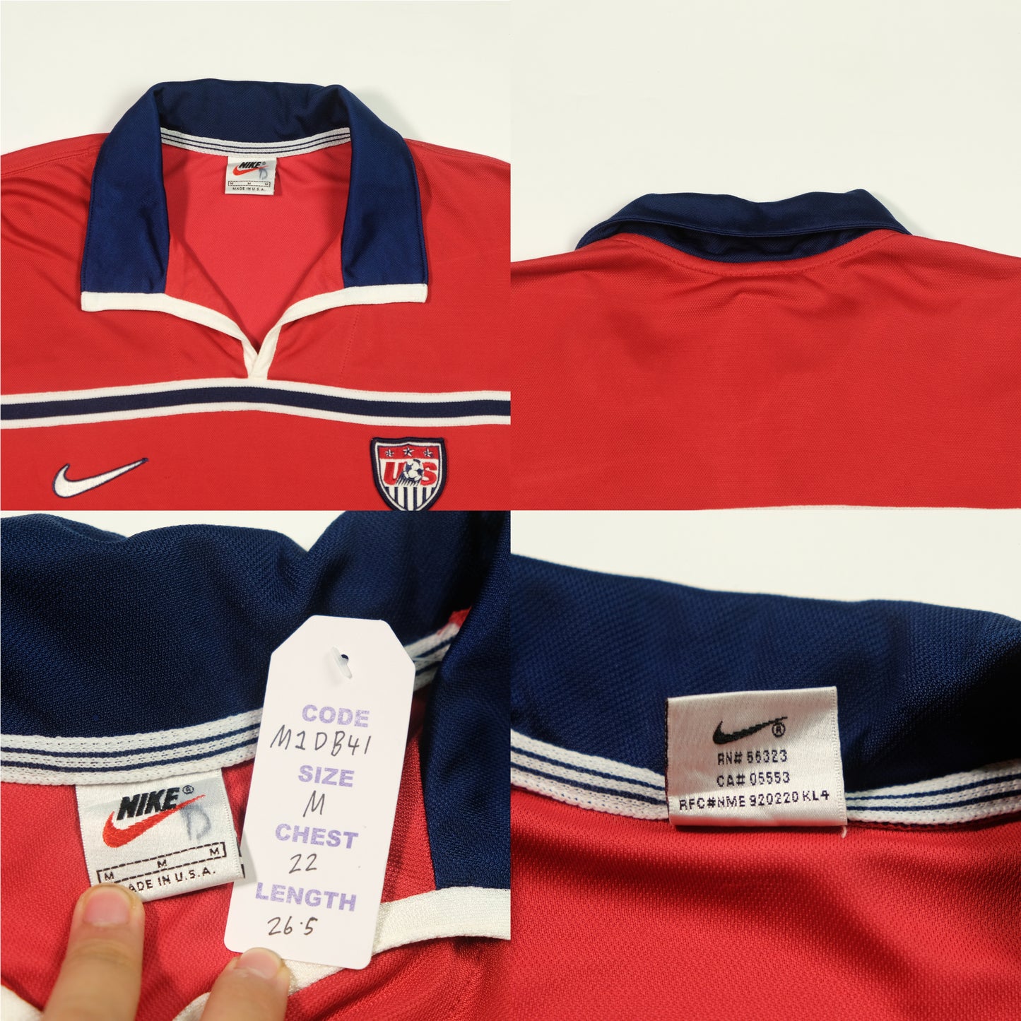 1998/1999 USA Away Football Shirt Nike