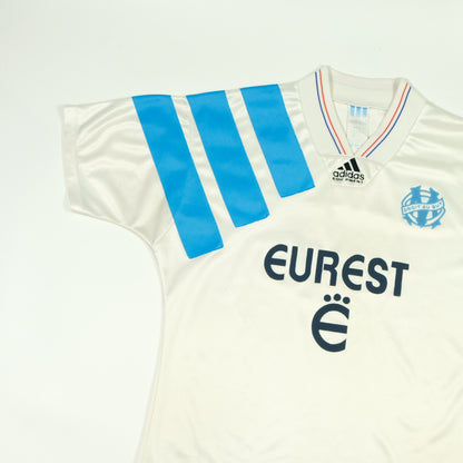 Olympique Marseille 1993/1994 Eurest Adidas Equipment Home Football Shirt Small/Medium