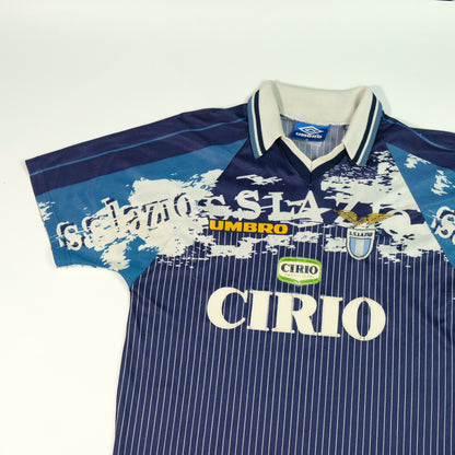 Lazio Italy Cirio Original 1996/1997 Away Football Shirt Medium