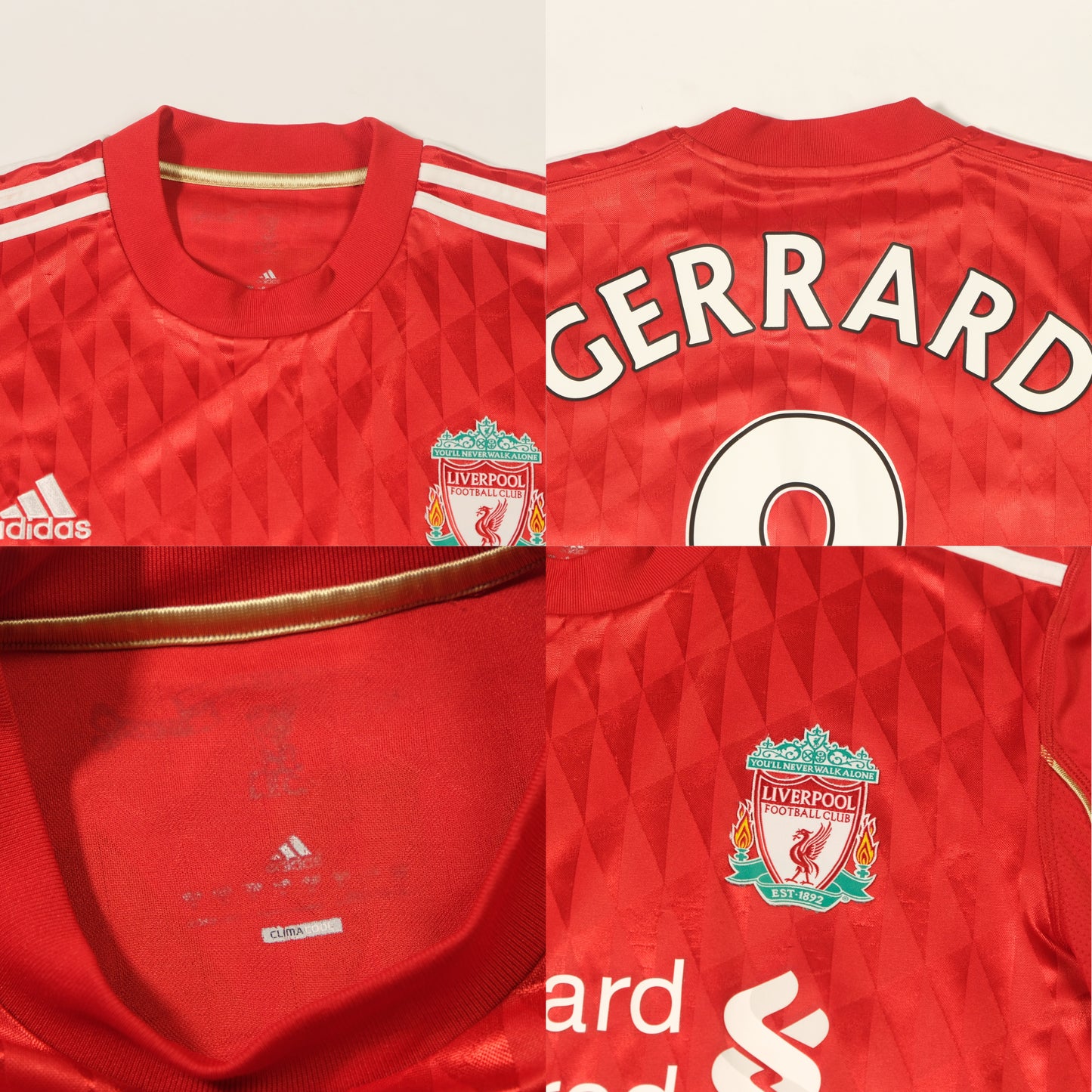 2010/11 Liverpool Home Shirt Adidas Gerrard