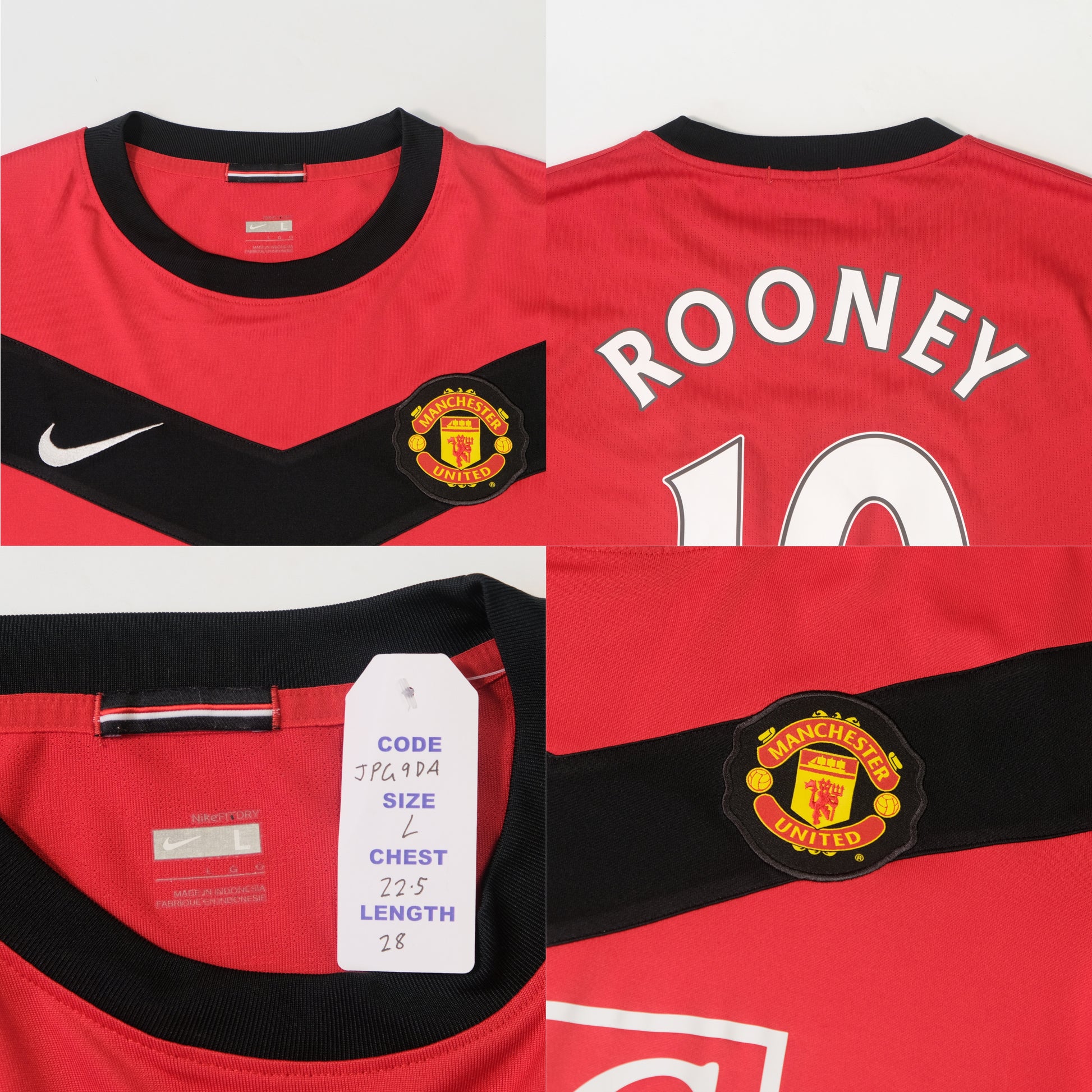 2009/10 Manchester United Home Shirt Rooney Nike