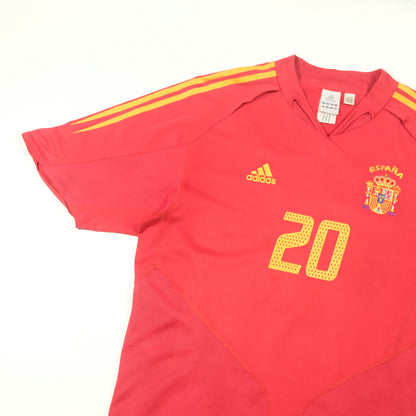 2004 Spain Home Shirt Xavi Adidas (L)