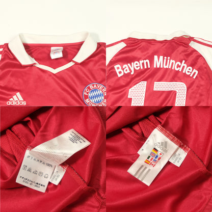 Bayern Munich Ballack Original Adidas 2003/2004 Home Vintage Football Shirt (L)