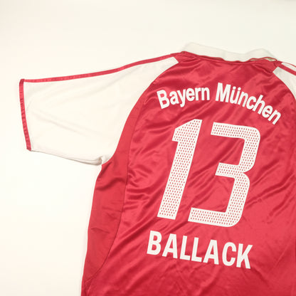 Bayern Munich Ballack Original Adidas 2003/2004 Home Vintage Football Shirt (L)