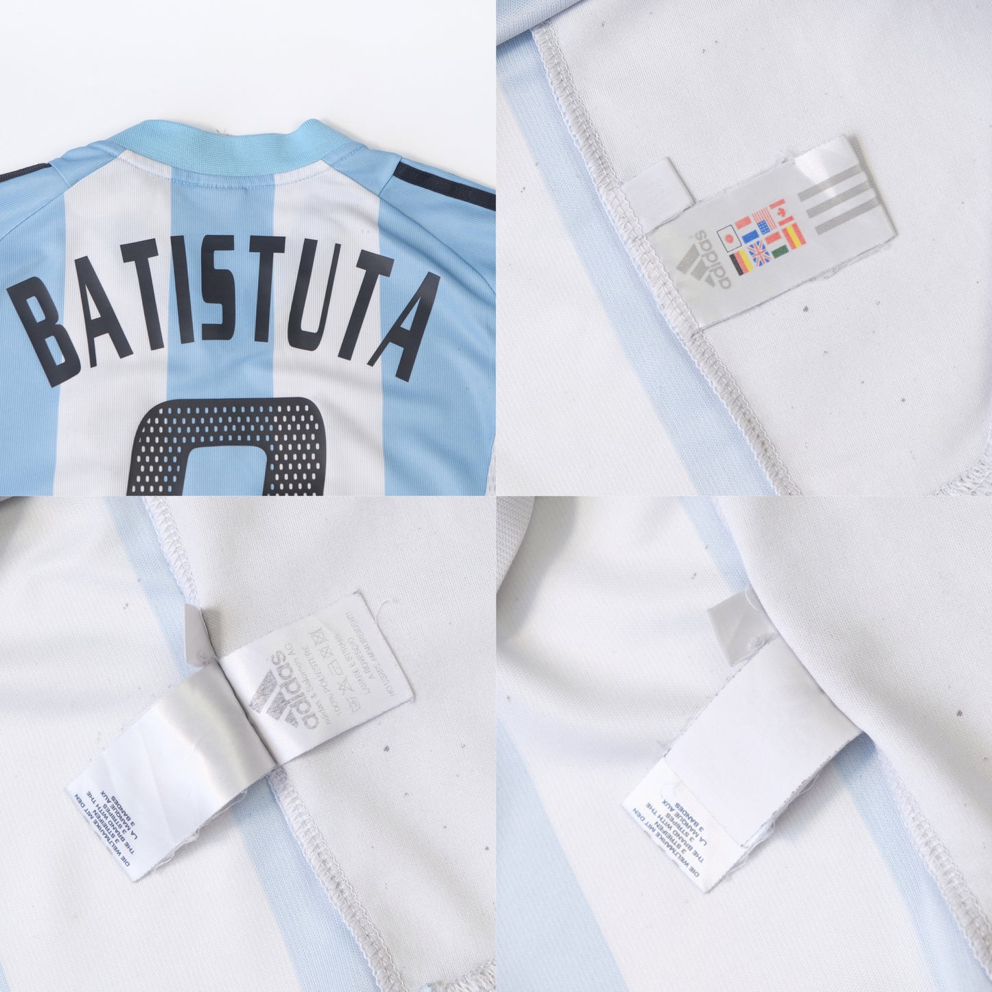 2002/04 Argentina Home Shirt Adidas Batistuta