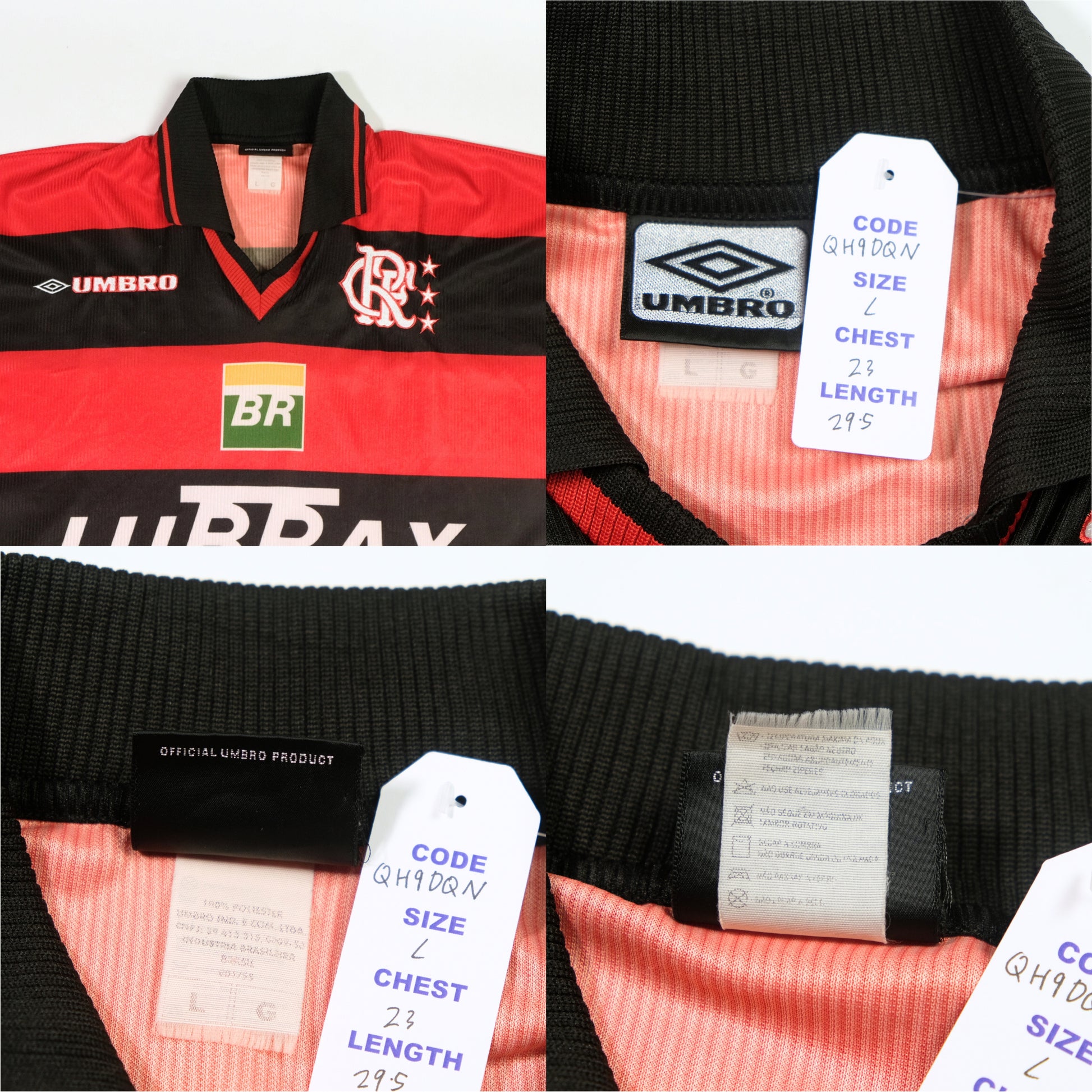 1997/98 Flamengo Home Shirt Umbro