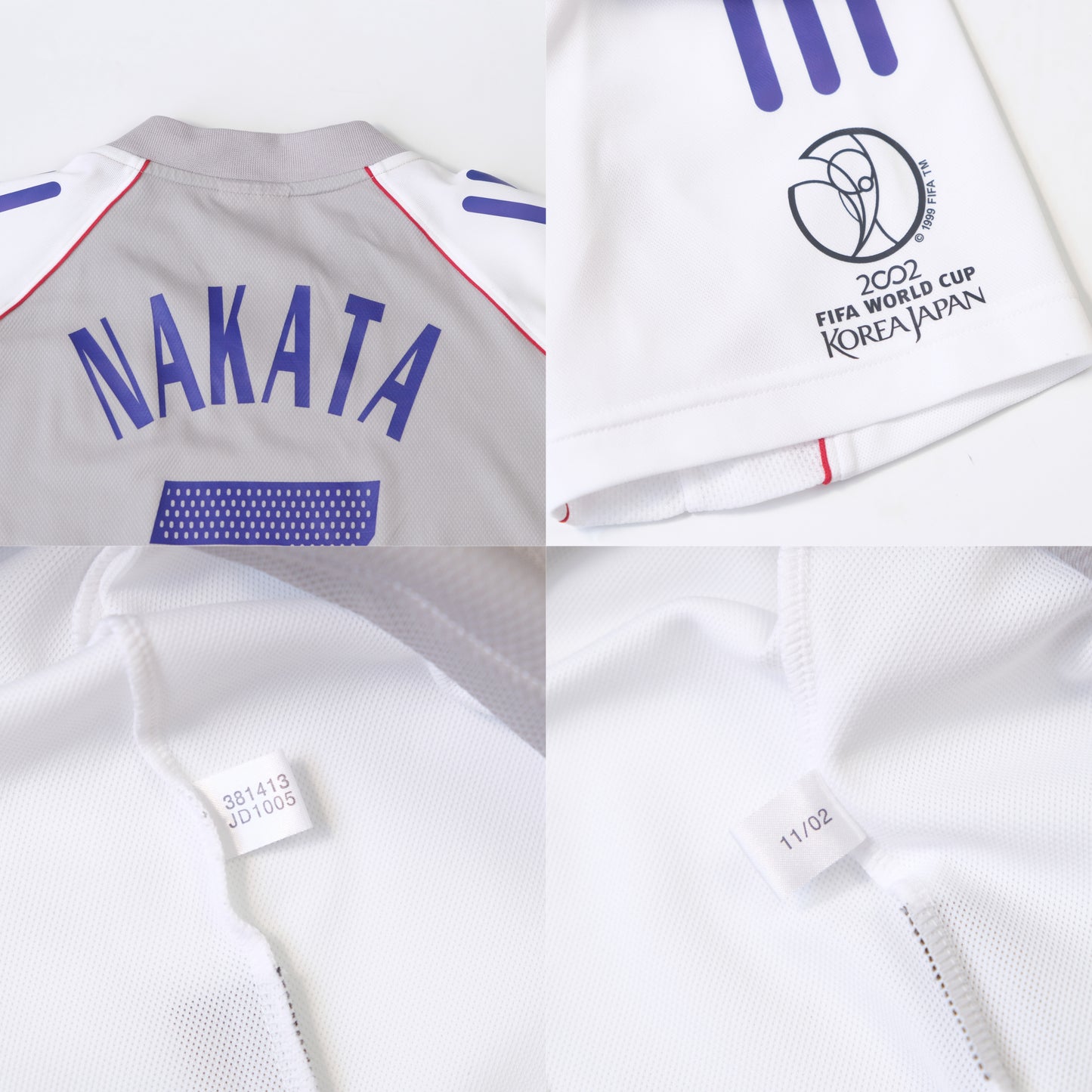 2002/04 Japan Away Shirt Adidas Nakata 