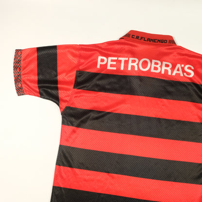 Flamengo Brazil Umbro 1994 Lubrax Away Football Shirt Large