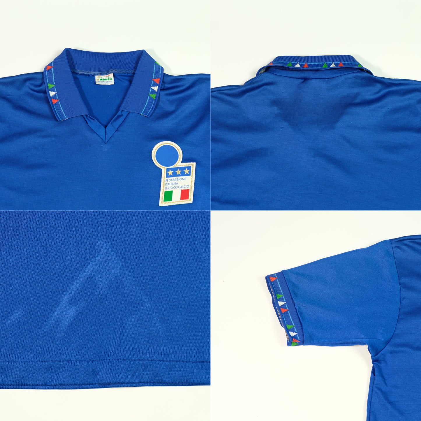 Italy 1992/1993 Diadora Original Home Football Shirt Medium