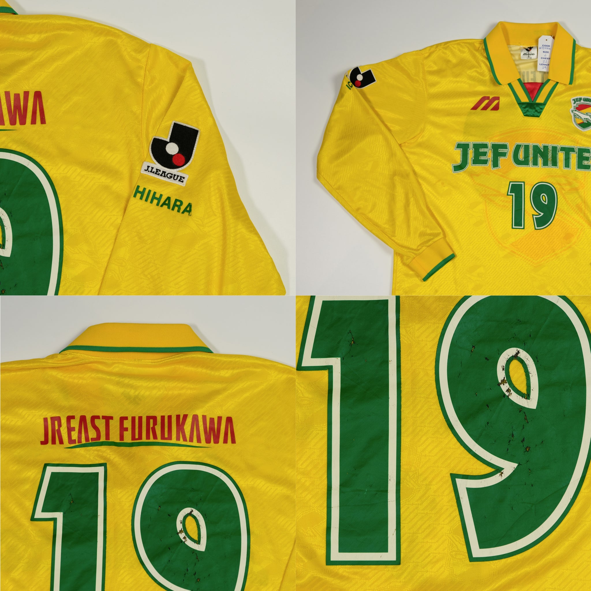 MIZUNO Jef United away 2002 Jersey Jersi J League Japan club