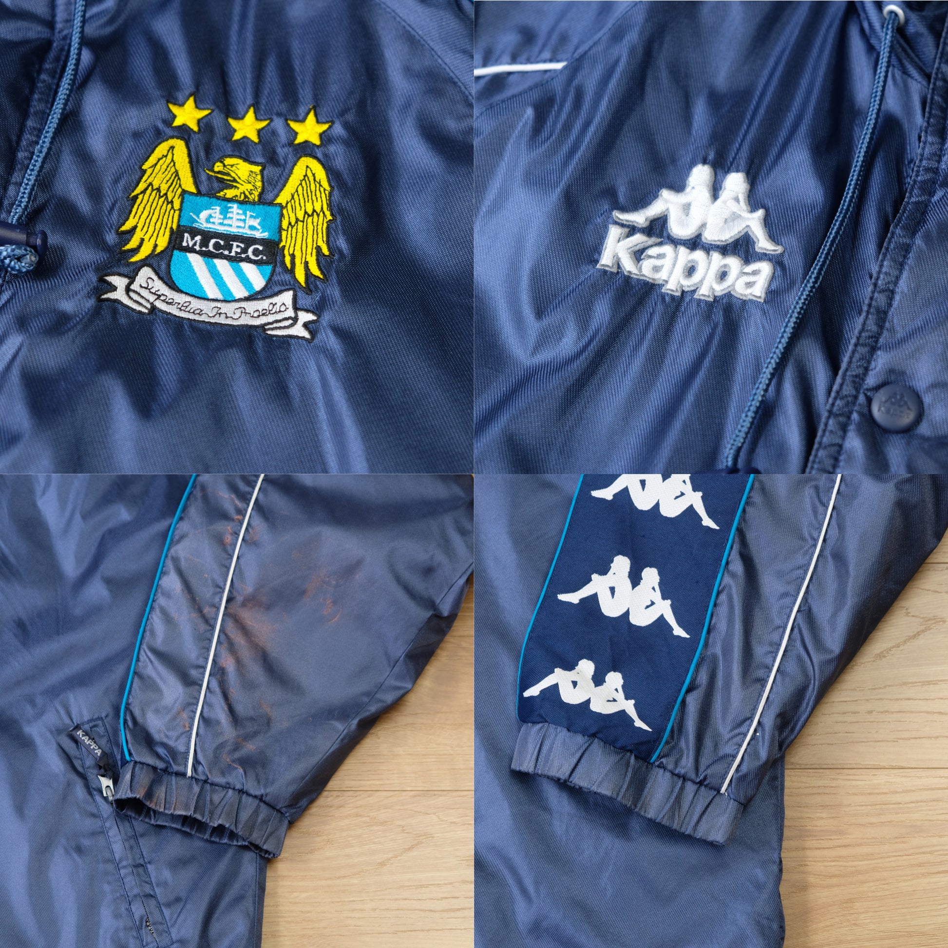  1997/99 Manchester City Training Jacket Kappa 