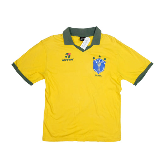 Brazil Original 1986/1988 Topper Home Football Shirt Medium