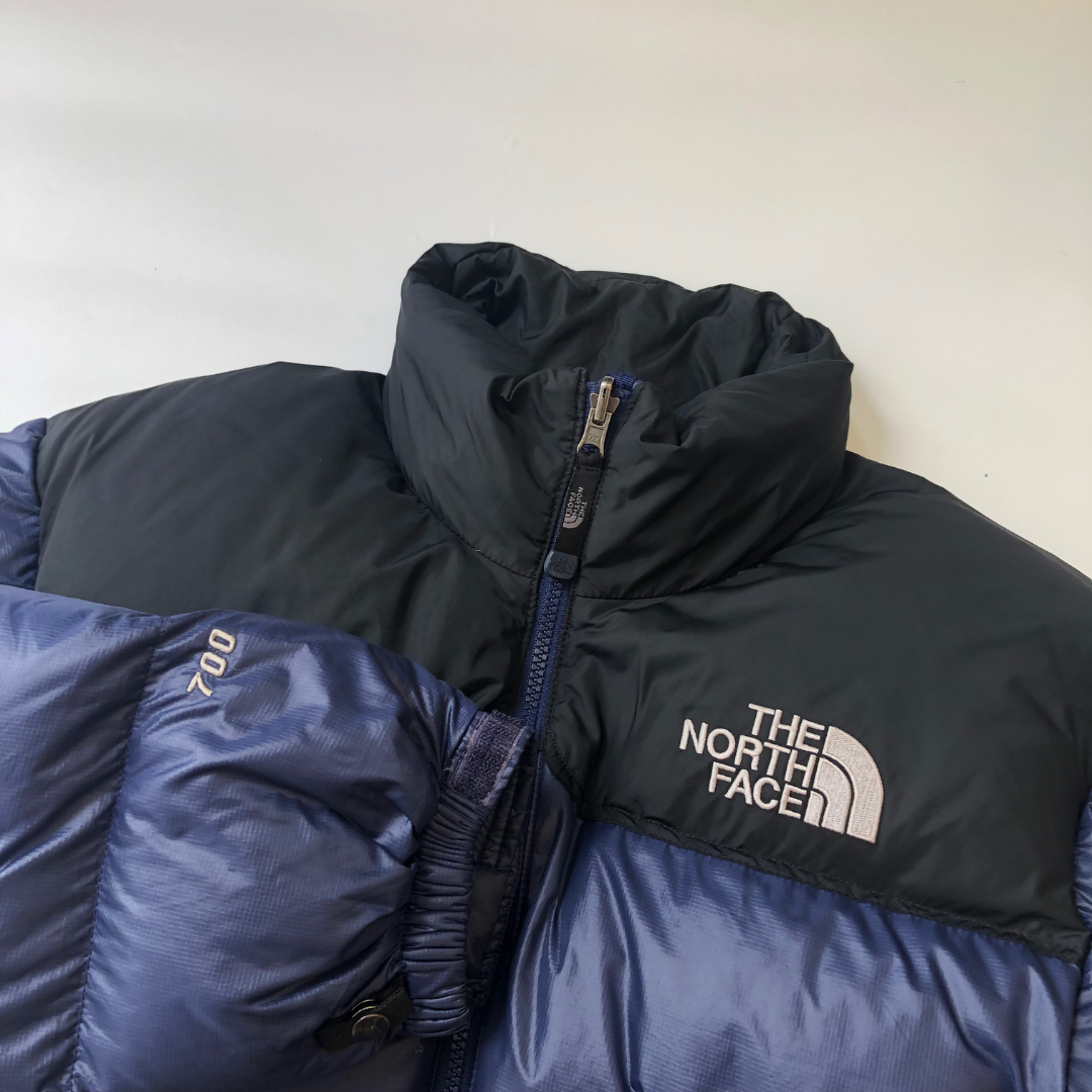 The North Face Nuptse 700 Vintage Navy Down Puffer Jacket Medium